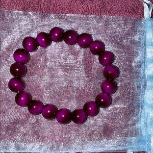 Elegant Purple Beaded Bracelet